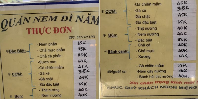 Quán Nem Dì Năm