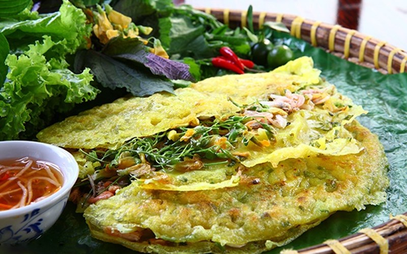 Bánh xèo bông điên điển