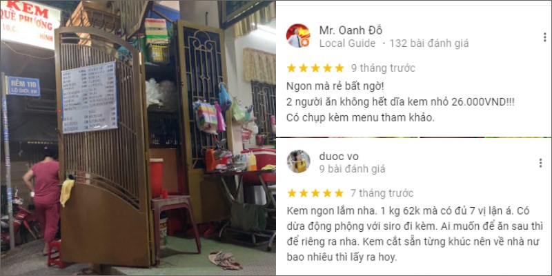 Quán Kem Dĩa Quế Phương