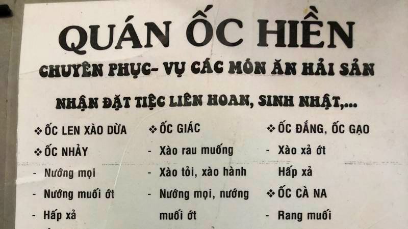 Hình ảnh menu