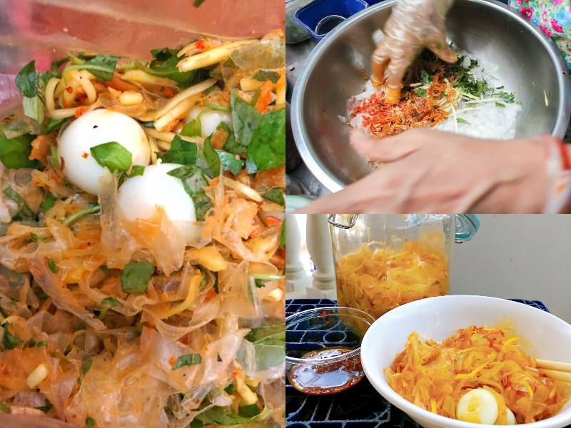 Món ăn quán bánh tráng trộn Thảo Điền