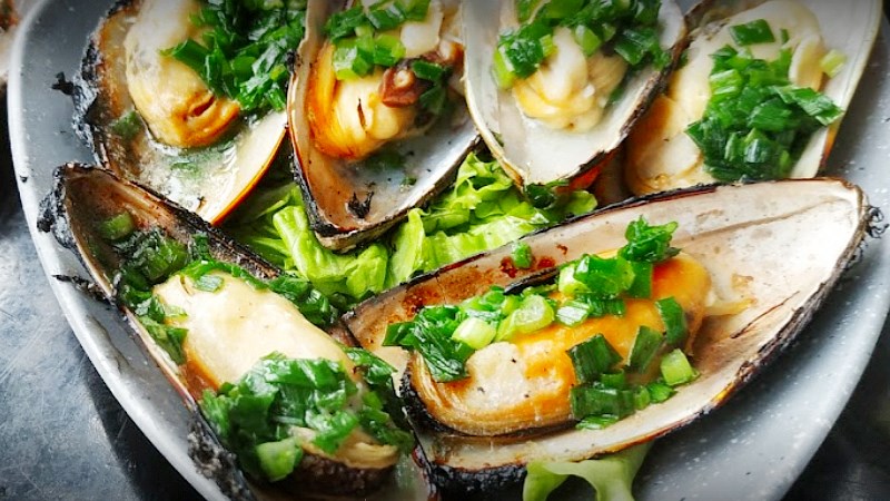 Sò nướng mỡ hành