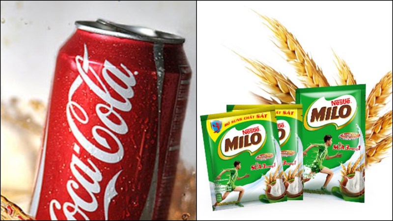 Nguyên liệu món ăn pha milo với coca cola
