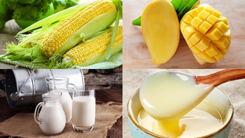 Nguyên liệu món ăn sinh tố bắp (ngô)