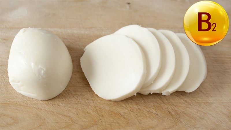 Phô mai mozzarella chứa nhiều riboflavin