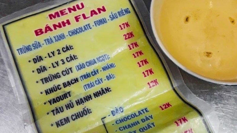 Quán Bánh Flan Dừa Chị Mười 