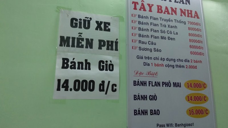 Quán Bánh Flan Tây Ban Nha