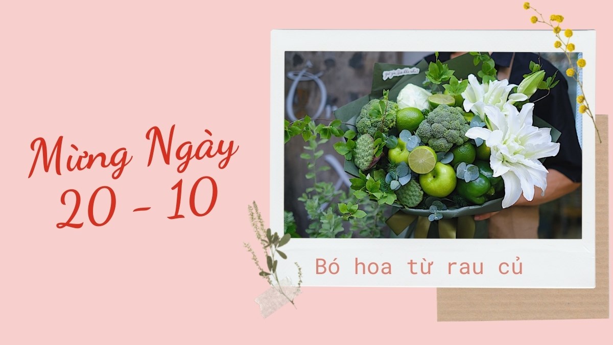 Bó hoa từ rau củ quả