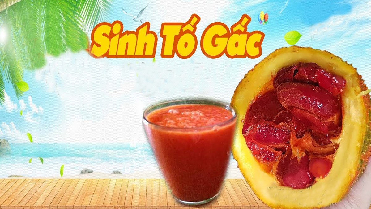 Sinh tố gấc đỏ