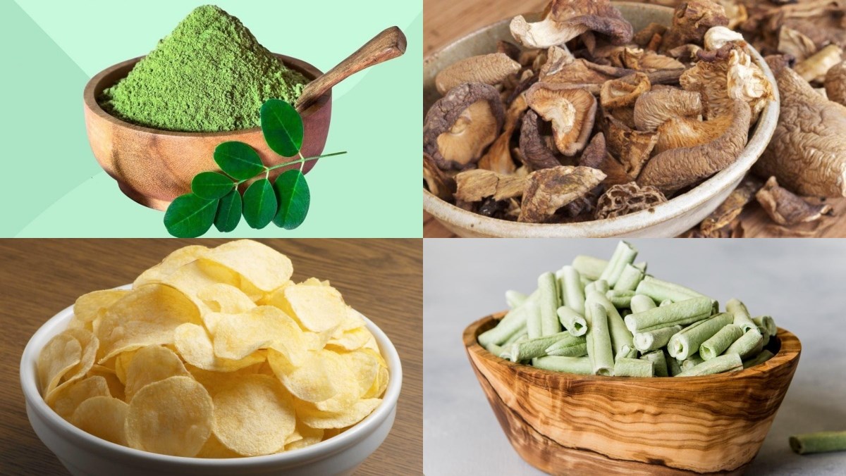 Các loại rau củ sấy khô