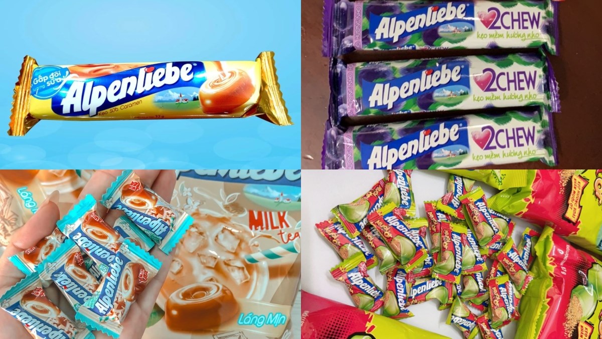 Các loại kẹo Alpenliebe