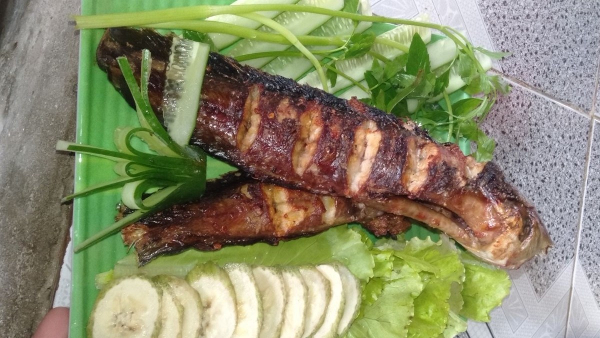 Cá trê nướng muối ớt