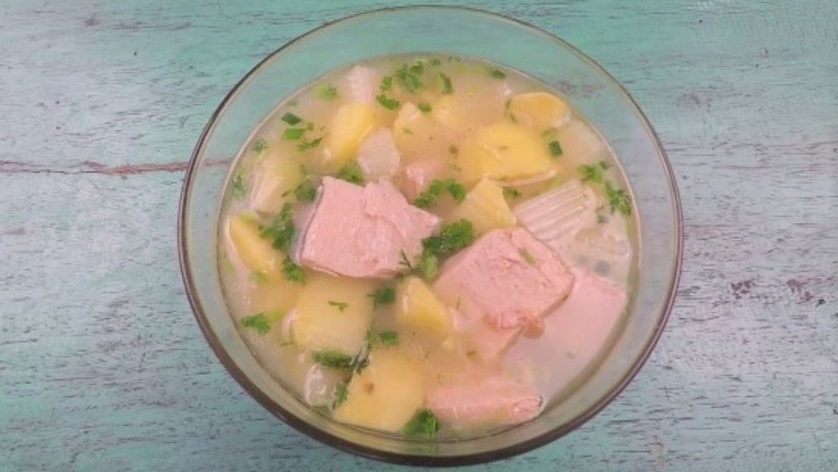 Canh khoai tây sườn non chay