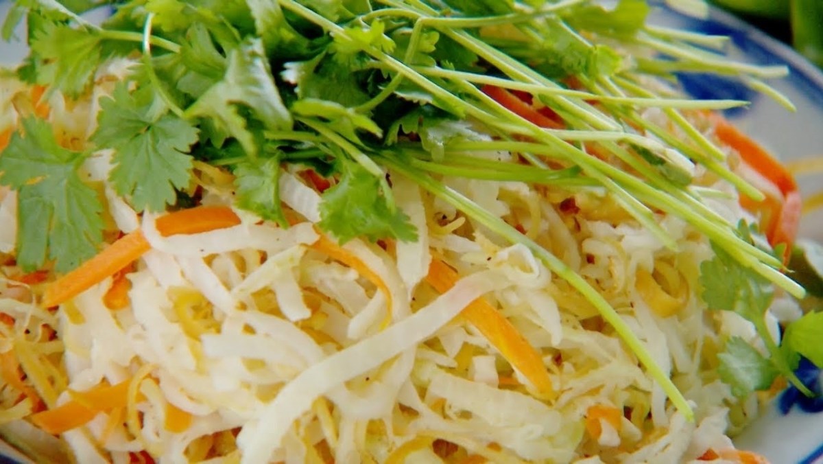 Mực khô xào su hào