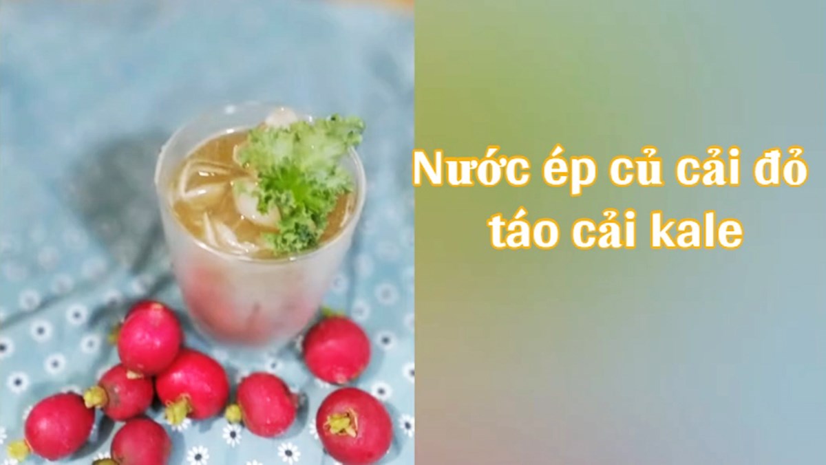 Nước ép củ cải đỏ táo cải kale