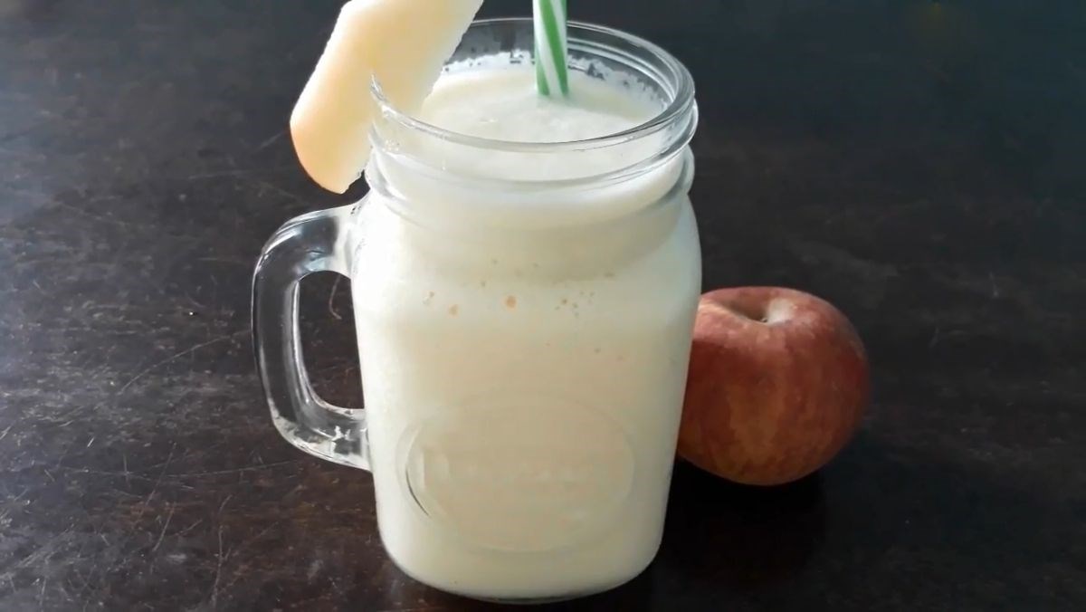 Sinh tố táo sữa đặc