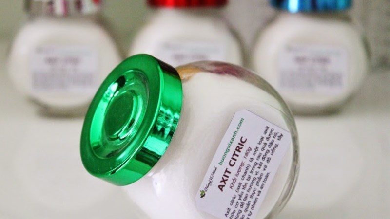 Nhấn vào ảnh để phóng to Bảo quản nhờ vào chất bảo quản tự nhiên – Axit citric