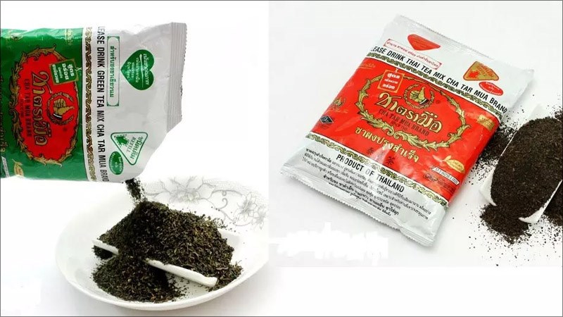 Trà thái xanh và trà thái đỏ