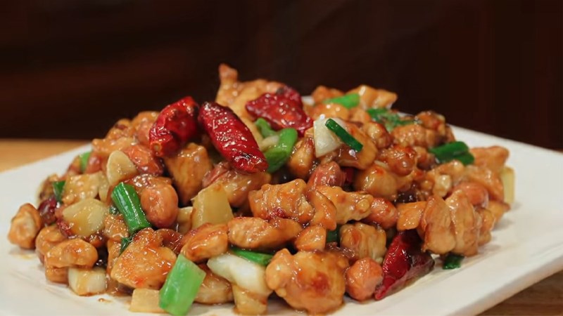 Gà viên Kung Pao