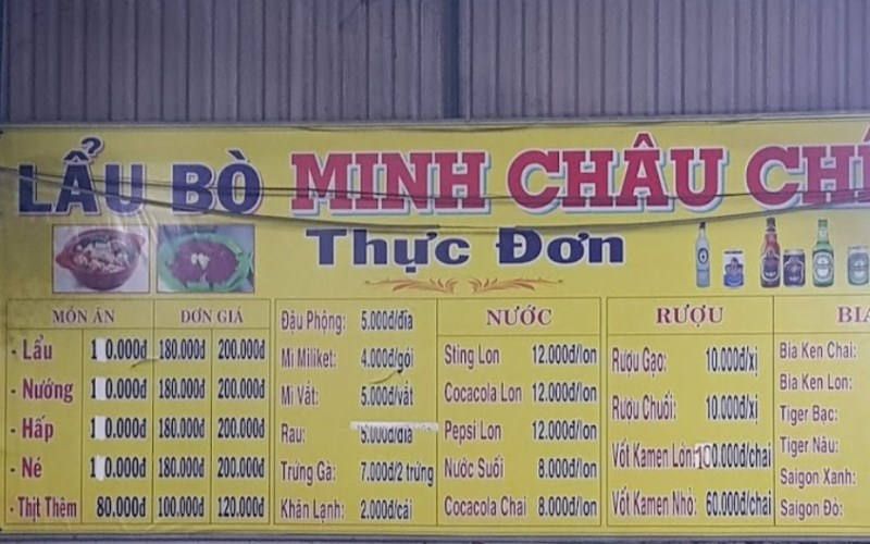 Lẩu bò Minh Châu