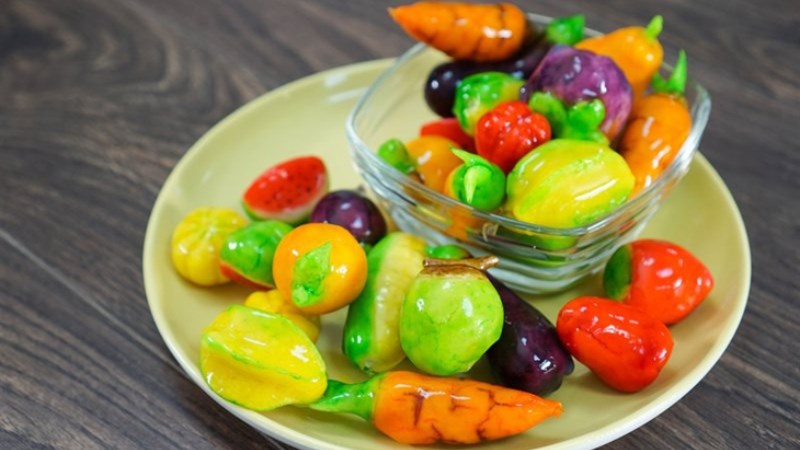 Bánh đậu xanh trái cây