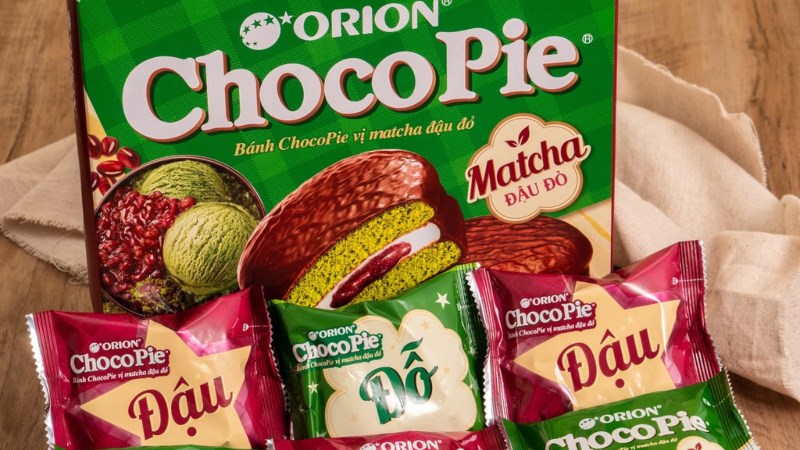 Chocopie matcha đậu đỏ