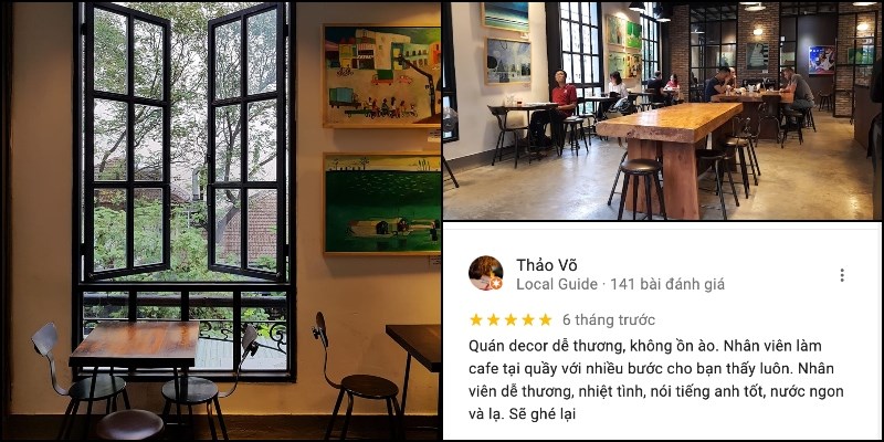 Không gian quán cafe The Workshop Coffee