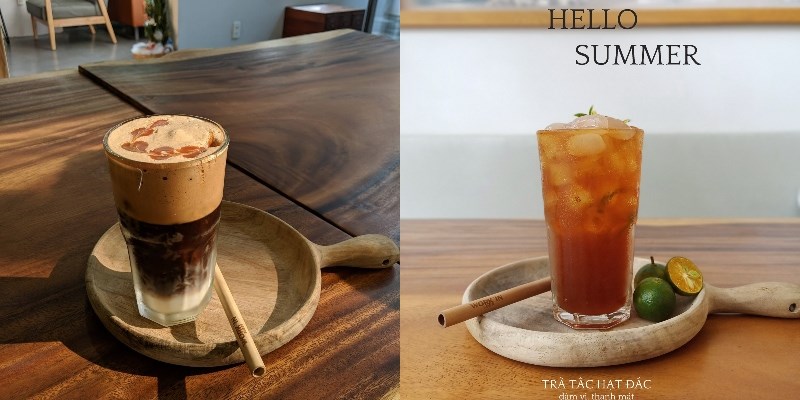 Thức uống tại quán Work'in Saigon Cafe