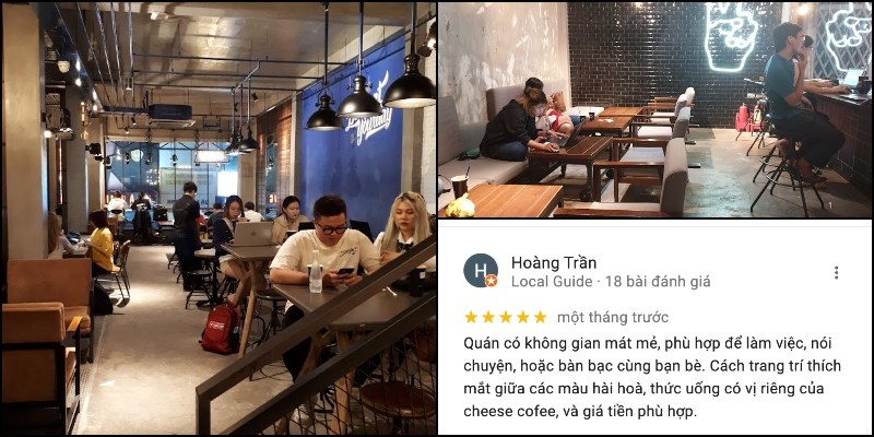 Không gian quán Cheese Coffee Sư Vạn Hạnh