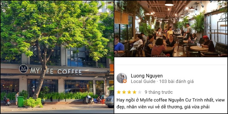 Không gian quán Mylife Coffee