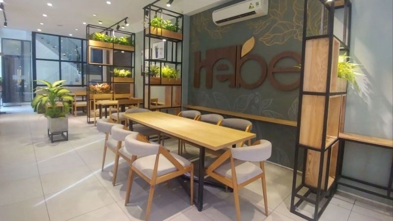 không gian quán Hebe Tea & Coffee
