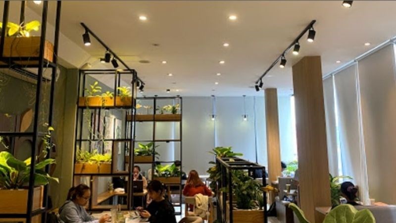 không gian quán Hebe Tea & Coffee