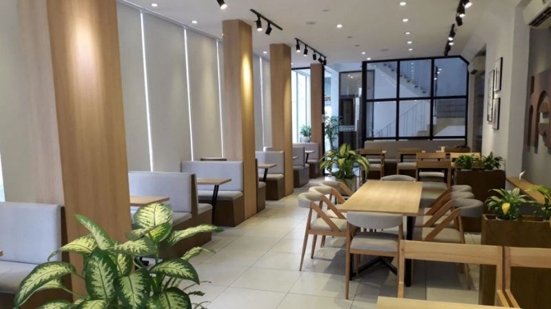 không gian quán Hebe Tea & Coffee