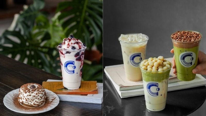 Thức uống và bánh tại Cheese Coffee