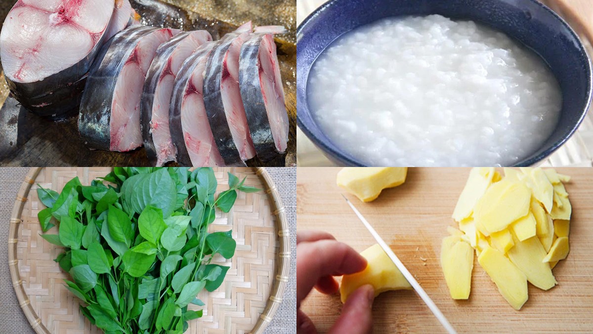 Nguyên liệu món ăn cháo cá thu