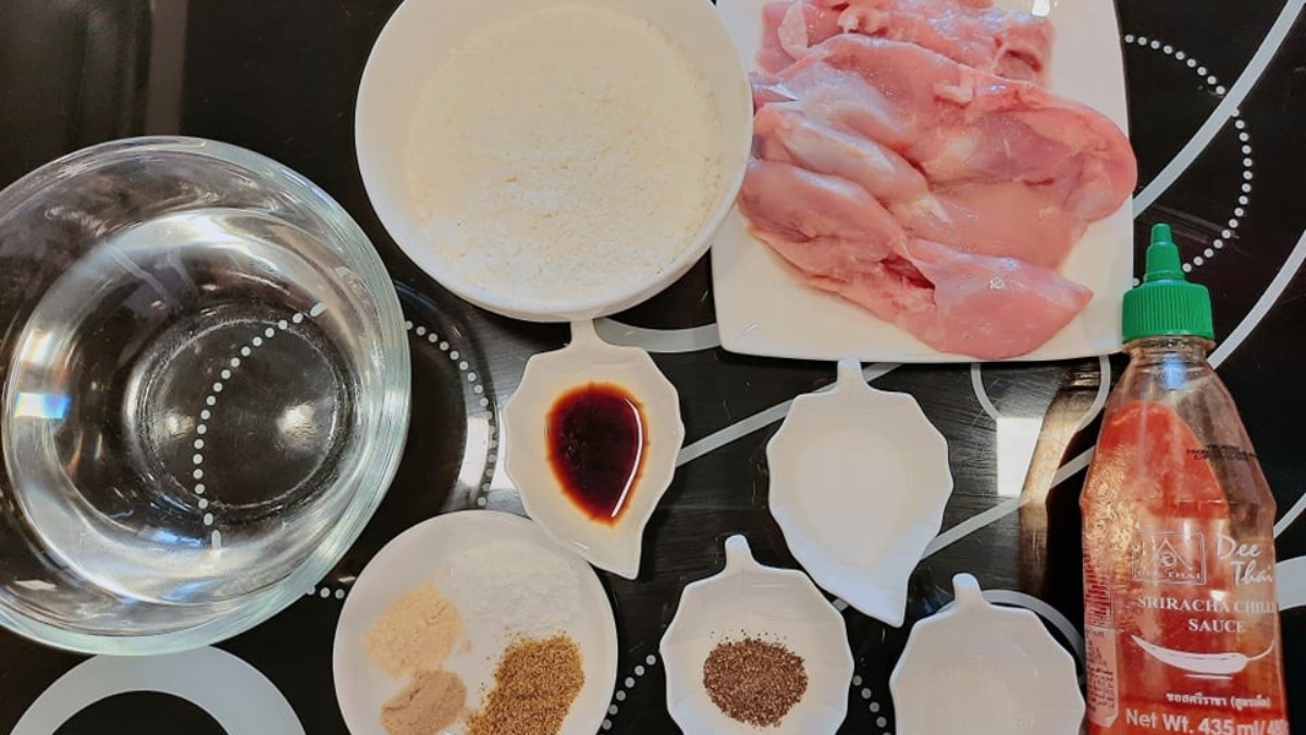 Nguyên liệu món ăn gà rán kfc