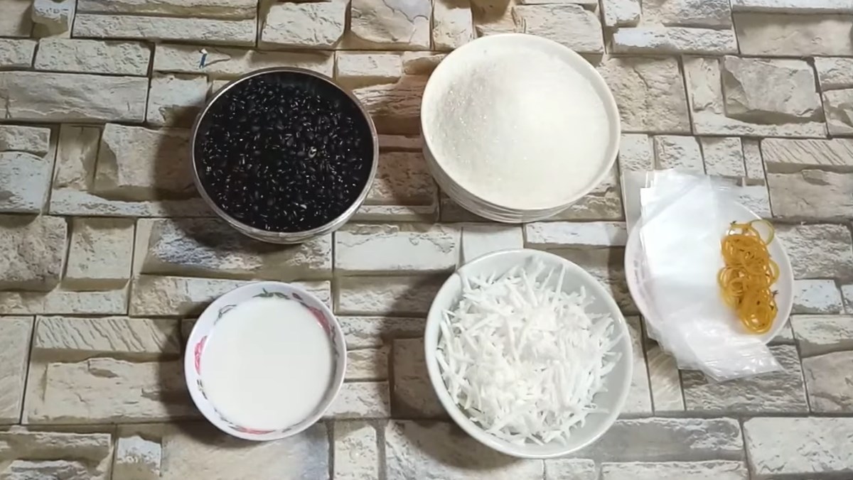Nguyên liệu món ăn sinh tố đậu đen