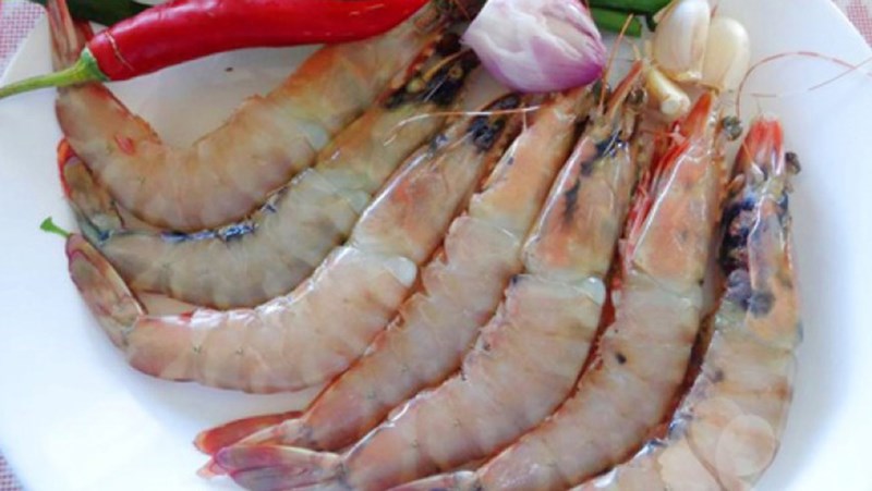 Nguyên liệu món ăn tôm chiên giòn, tôm chiên sả, tôm chiên tỏi ớt, tôm chiên mỡ hành