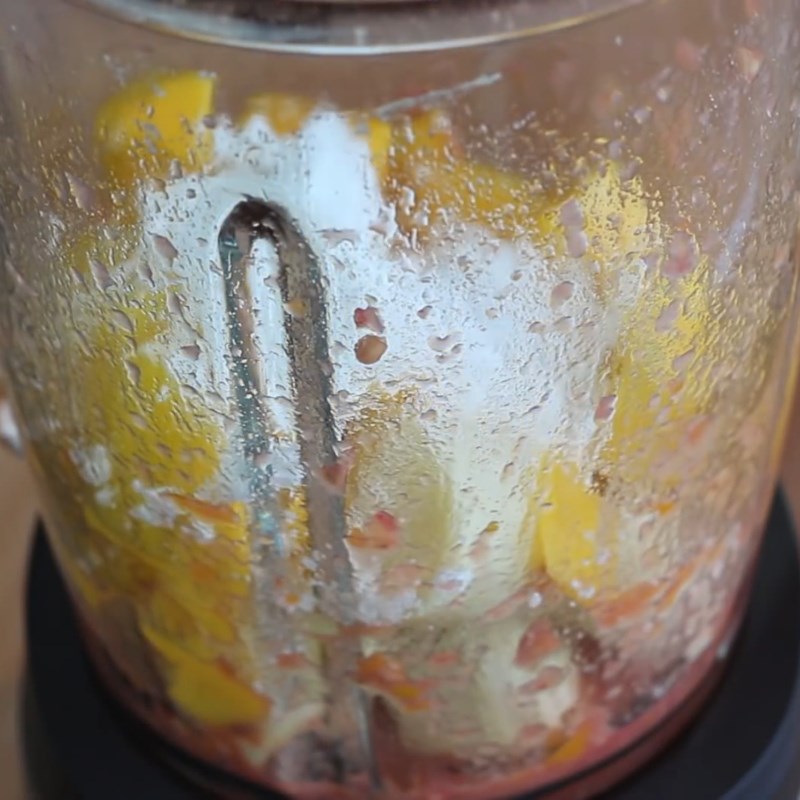 Bước 2 Xay sinh tố tắc (quất) Sinh tố tắc (quất)