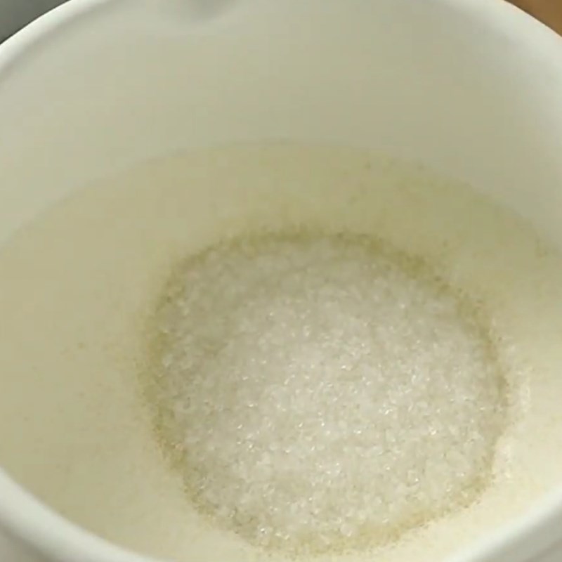 Bước 1 Đun hỗn hợp kem sữa tươi Affogato - cà phê kem tươi