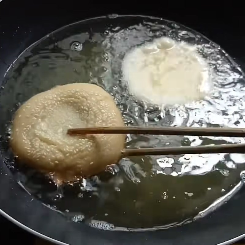 Bước 4 Chiên bánh Bánh tiêu đặc ruột