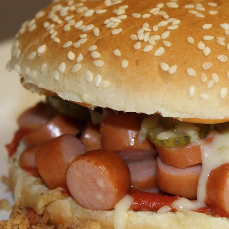 Bước 5 Thành phẩm Hamburger xúc xích