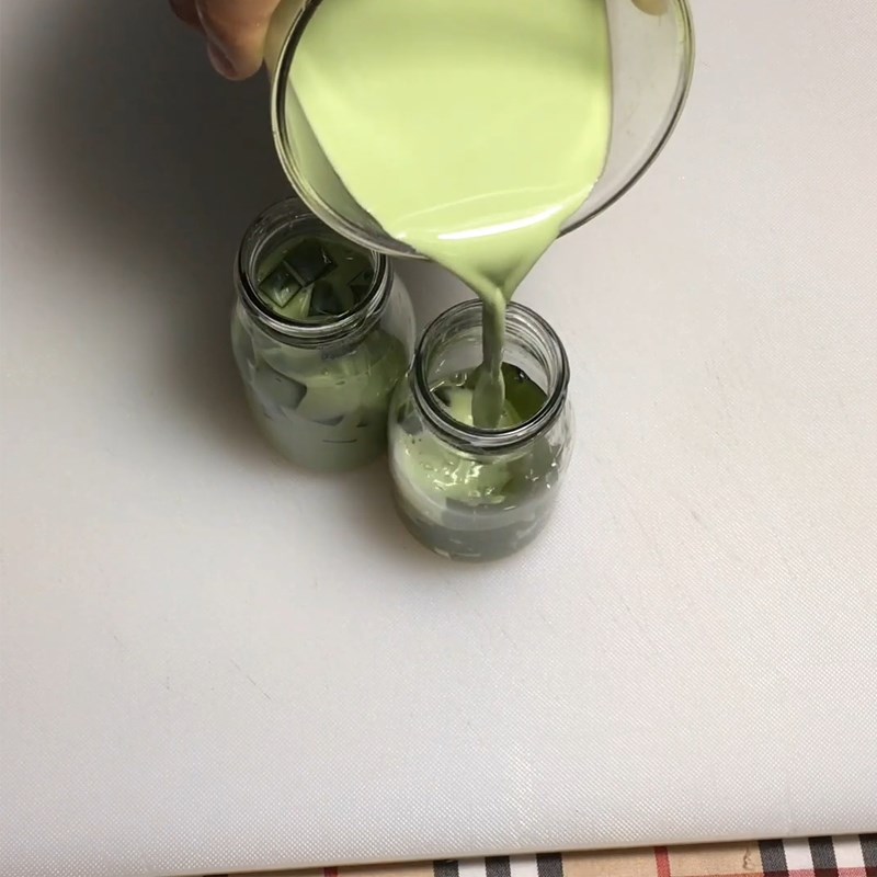 Bước 4 Hoàn thành Trà sữa thạch matcha