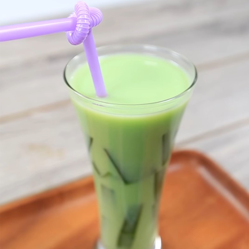 Bước 4 Hoàn thành Trà sữa thái xanh thạch matcha