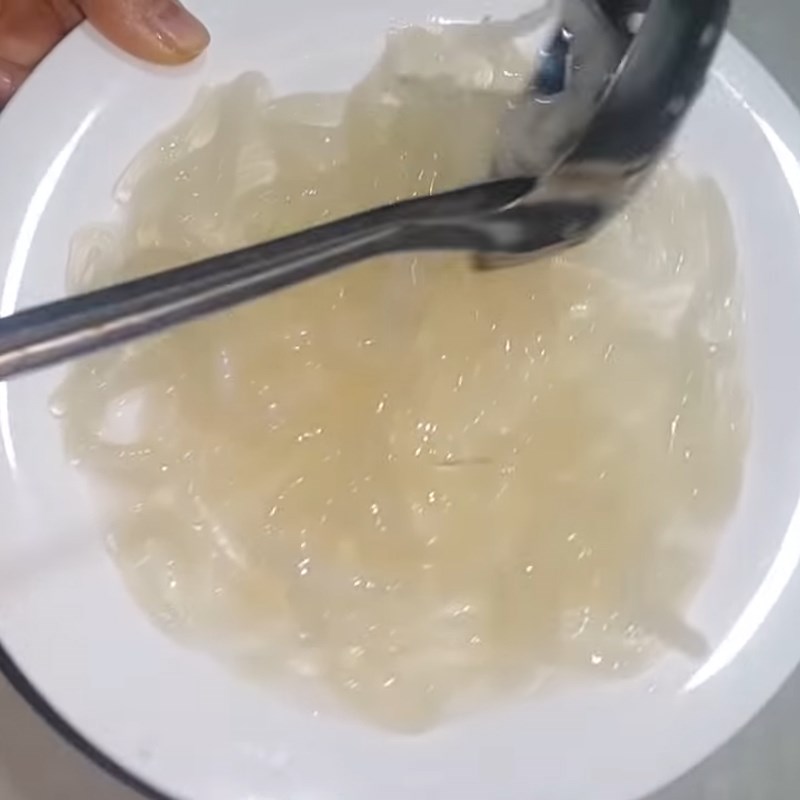 Bước 3 Luộc trân châu Trân châu sợi