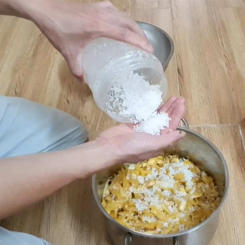 Bước 2 Muối xơ mít Nhút mít chín