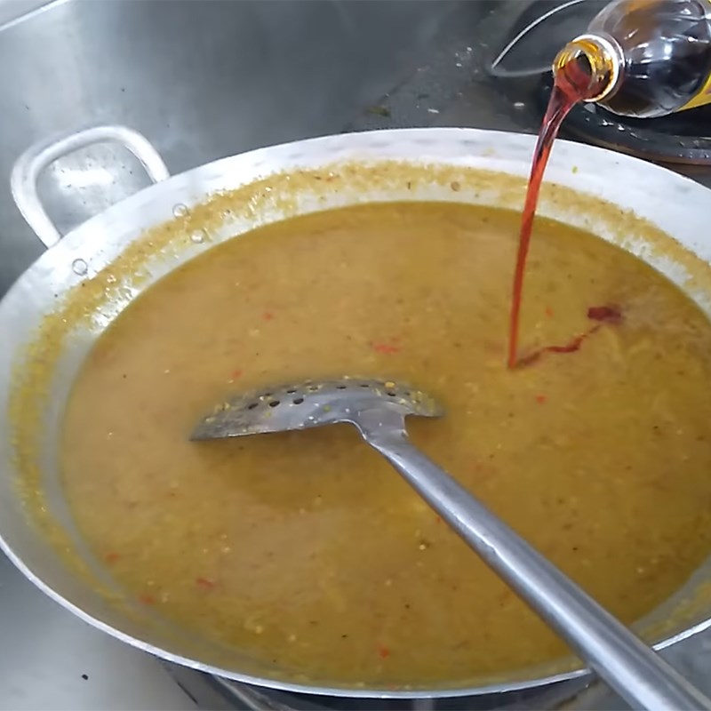 Bước 3 Nấu hỗn hợp gia vị Nước chấm chẻo