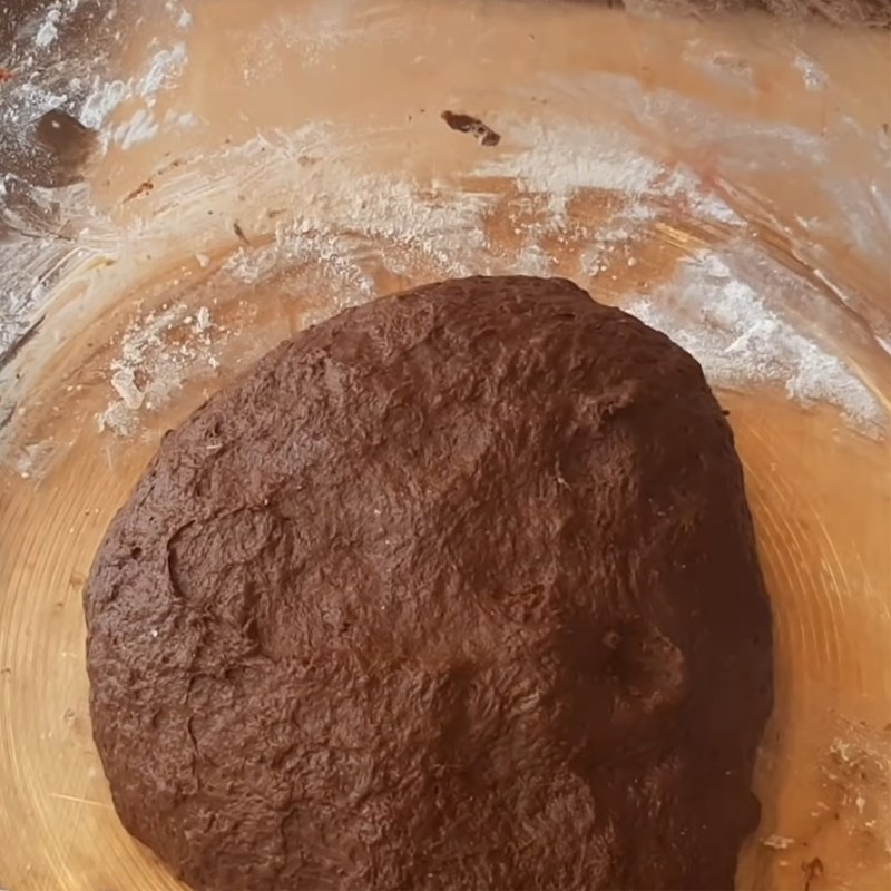 Bước 2 Nhồi và ủ bột Bánh donut socola chiên
