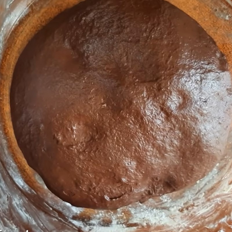Bước 2 Nhồi và ủ bột Bánh donut socola chiên