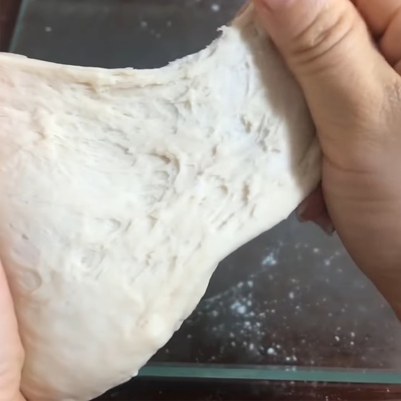Bước 2 Nhồi và ủ bột Bánh mì đặc ruột bằng nồi chiên không dầu